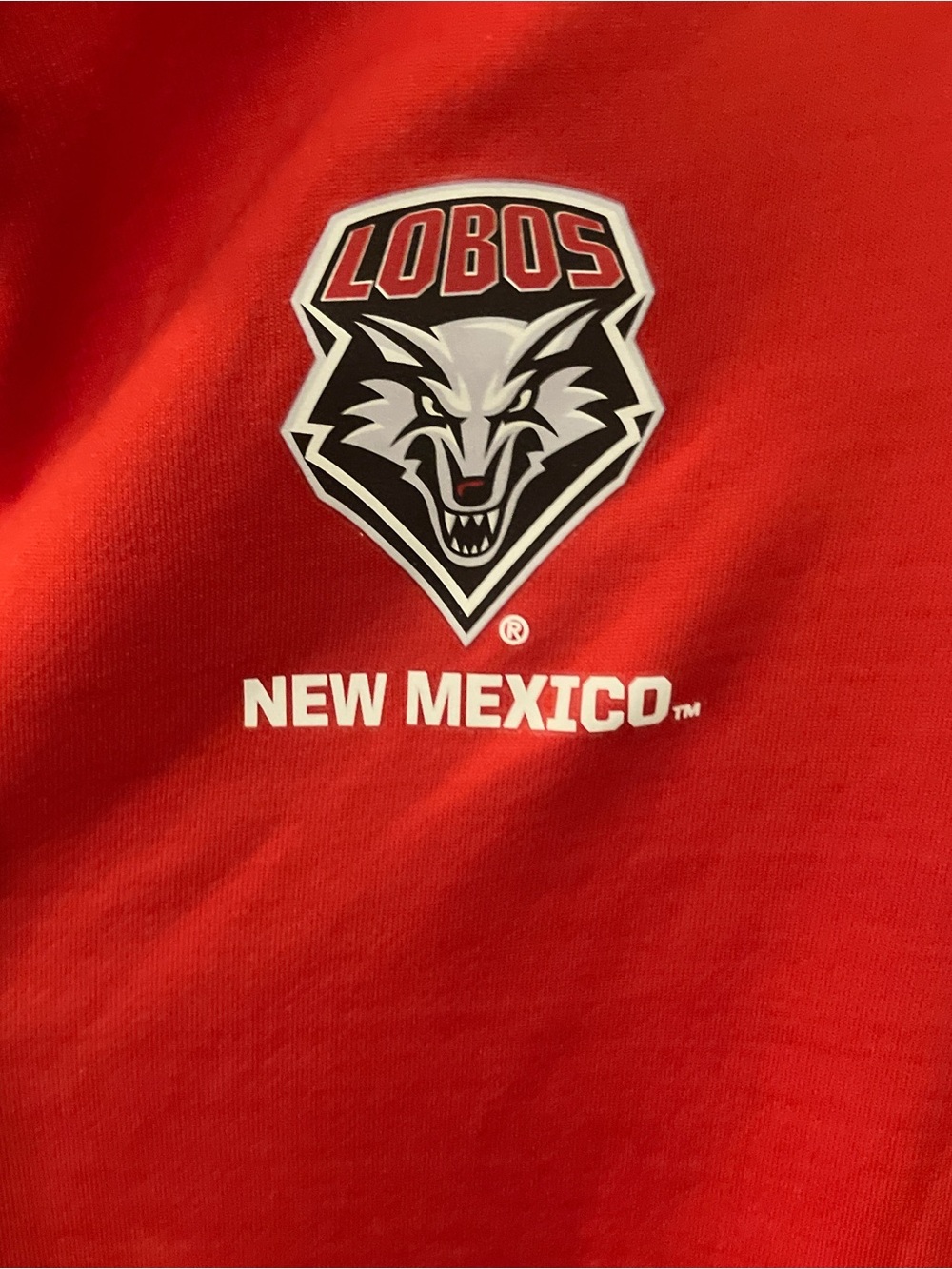 Nike NCAa New Mexico Lobos Red Men's Shirt, XL , long sleeve